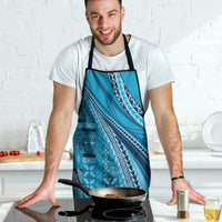 Pasifika Women's Day - Samoa Siapo Malu Tattoo Inspired Apron Turquoise LT7 - Polynesian Pride