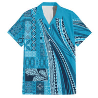 Pasifika Women's Day - Samoa Siapo Malu Tattoo Inspired Hawaiian Shirt Turquoise