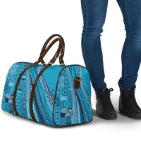 Pasifika Women's Day - Samoa Siapo Malu Tattoo Inspired Travel Bag Turquoise LT7 - Polynesian Pride
