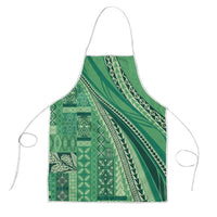 Pasifika Women's Day - Samoa Siapo Malu Tattoo Inspired Apron Jade LT7 Jade - Polynesian Pride