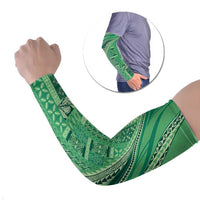 Pasifika Women's Day - Samoa Siapo Malu Tattoo Inspired Arm Sleeves Jade LT7 Set of 2 Jade - Polynesian Pride