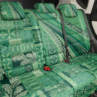 Pasifika Women's Day - Samoa Siapo Malu Tattoo Inspired Back Car Seat Cover Jade LT7 - Polynesian Pride