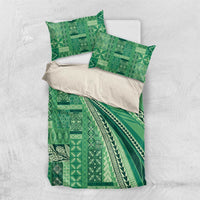 Pasifika Women's Day - Samoa Siapo Malu Tattoo Inspired Bedding Set Jade LT7 US Twin 172cm x 218cm Jade - Polynesian Pride