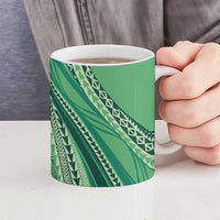 Pasifika Women's Day - Samoa Siapo Malu Tattoo Inspired Ceramic Mug Jade LT7 - Polynesian Pride
