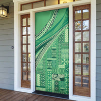 Pasifika Women's Day - Samoa Siapo Malu Tattoo Inspired Door Cover Jade LT7 - Polynesian Pride
