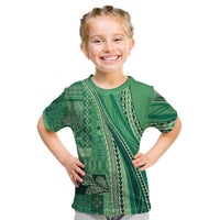 Pasifika Women's Day - Samoa Siapo Malu Tattoo Inspired Kid T Shirt Jade LT7 Jade - Polynesian Pride