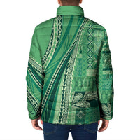 Pasifika Women's Day - Samoa Siapo Malu Tattoo Inspired Padded Jacket Jade LT7 - Polynesian Pride