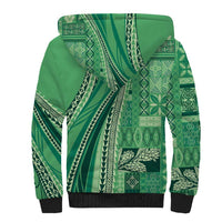 Pasifika Women's Day - Samoa Siapo Malu Tattoo Inspired Sherpa Hoodie Jade LT7 - Polynesian Pride