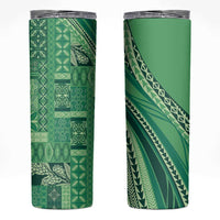 Pasifika Women's Day - Samoa Siapo Malu Tattoo Inspired Skinny Tumbler Jade LT7 Jade - Polynesian Pride