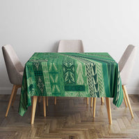 Pasifika Women's Day - Samoa Siapo Malu Tattoo Inspired Tablecloth Jade LT7 - Polynesian Pride