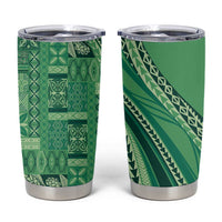 Pasifika Women's Day - Samoa Siapo Malu Tattoo Inspired Tumbler Cup Jade LT7 Jade - Polynesian Pride