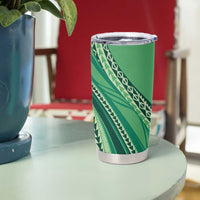Pasifika Women's Day - Samoa Siapo Malu Tattoo Inspired Tumbler Cup Jade LT7 - Polynesian Pride
