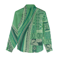 Pasifika Women's Day - Samoa Siapo Malu Tattoo Inspired Women Casual Shirt Jade LT7 - Polynesian Pride