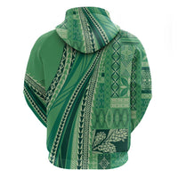 Pasifika Women's Day - Samoa Siapo Malu Tattoo Inspired Zip Hoodie Jade LT7 - Polynesian Pride