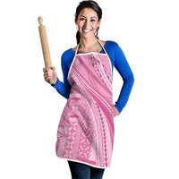 Pasifika Women's Day - Samoa Siapo Malu Tattoo Inspired Apron Pink LT7 - Polynesian Pride