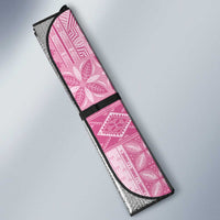 Pasifika Women's Day - Samoa Siapo Malu Tattoo Inspired Auto Sun Shade Pink LT7 - Polynesian Pride