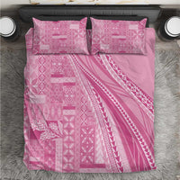 Pasifika Women's Day - Samoa Siapo Malu Tattoo Inspired Bedding Set Pink LT7 Pink - Polynesian Pride