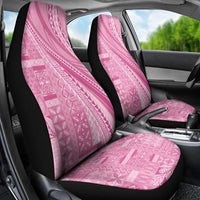 Pasifika Women's Day - Samoa Siapo Malu Tattoo Inspired Car Seat Cover Pink LT7 - Polynesian Pride