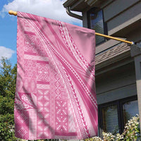 Pasifika Women's Day - Samoa Siapo Malu Tattoo Inspired Garden Flag Pink LT7 - Polynesian Pride