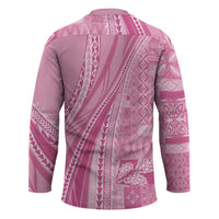 Pasifika Women's Day - Samoa Siapo Malu Tattoo Inspired Hockey Jersey Pink LT7 - Polynesian Pride