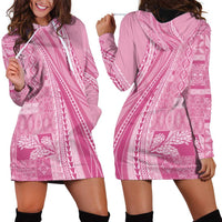 Pasifika Women's Day - Samoa Siapo Malu Tattoo Inspired Hoodie Dress Pink LT7 - Polynesian Pride