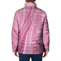 Pasifika Women's Day - Samoa Siapo Malu Tattoo Inspired Padded Jacket Pink LT7 - Polynesian Pride