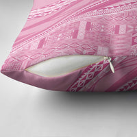 Pasifika Women's Day - Samoa Siapo Malu Tattoo Inspired Pillow Cover Pink LT7 - Polynesian Pride
