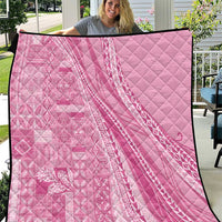 Pasifika Women's Day - Samoa Siapo Malu Tattoo Inspired Quilt Pink LT7 Pink - Polynesian Pride