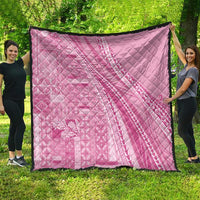 Pasifika Women's Day - Samoa Siapo Malu Tattoo Inspired Quilt Pink LT7 - Polynesian Pride