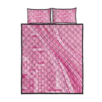Pasifika Women's Day - Samoa Siapo Malu Tattoo Inspired Quilt Bed Set Pink LT7 - Polynesian Pride