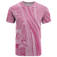Pasifika Women's Day - Samoa Siapo Malu Tattoo Inspired T Shirt Pink LT7 Pink - Polynesian Pride