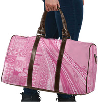 Pasifika Women's Day - Samoa Siapo Malu Tattoo Inspired Travel Bag Pink LT7 - Polynesian Pride