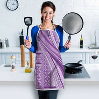 Pasifika Women's Day - Samoa Siapo Malu Tattoo Inspired Apron Lavender LT7 - Polynesian Pride