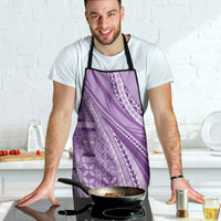 Pasifika Women's Day - Samoa Siapo Malu Tattoo Inspired Apron Lavender LT7 - Polynesian Pride