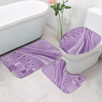 Pasifika Women's Day - Samoa Siapo Malu Tattoo Inspired Bathroom Set Lavender LT7 - Polynesian Pride