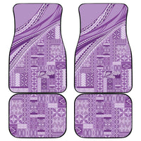 Pasifika Women's Day - Samoa Siapo Malu Tattoo Inspired Car Mats Lavender LT7 - Polynesian Pride