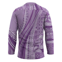 Pasifika Women's Day - Samoa Siapo Malu Tattoo Inspired Hockey Jersey Lavender LT7 - Polynesian Pride