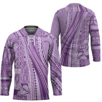 Pasifika Women's Day - Samoa Siapo Malu Tattoo Inspired Hockey Jersey Lavender LT7 - Polynesian Pride
