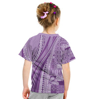 Pasifika Women's Day - Samoa Siapo Malu Tattoo Inspired Kid T Shirt Lavender LT7 - Polynesian Pride
