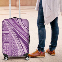 Pasifika Women's Day - Samoa Siapo Malu Tattoo Inspired Luggage Cover Lavender LT7 Lavender - Polynesian Pride
