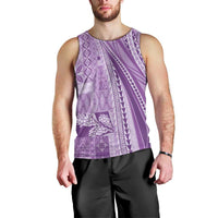 Pasifika Women's Day - Samoa Siapo Malu Tattoo Inspired Men Tank Top Lavender LT7 - Polynesian Pride