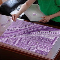 Pasifika Women's Day - Samoa Siapo Malu Tattoo Inspired Puzzle Lavender LT7 - Polynesian Pride