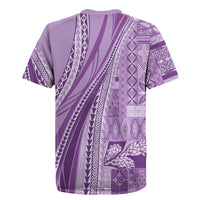Pasifika Women's Day - Samoa Siapo Malu Tattoo Inspired Rugby Jersey Lavender LT7 - Polynesian Pride