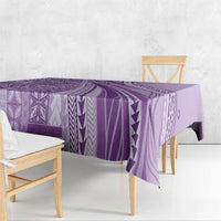 Pasifika Women's Day - Samoa Siapo Malu Tattoo Inspired Tablecloth Lavender LT7 - Polynesian Pride