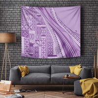 Pasifika Women's Day - Samoa Siapo Malu Tattoo Inspired Tapestry Lavender LT7 Lavender - Polynesian Pride