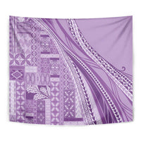 Pasifika Women's Day - Samoa Siapo Malu Tattoo Inspired Tapestry Lavender LT7 - Polynesian Pride