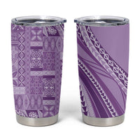 Pasifika Women's Day - Samoa Siapo Malu Tattoo Inspired Tumbler Cup Lavender LT7 Lavender - Polynesian Pride