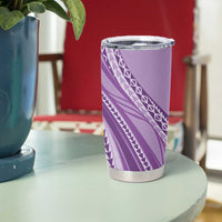 Pasifika Women's Day - Samoa Siapo Malu Tattoo Inspired Tumbler Cup Lavender LT7 - Polynesian Pride