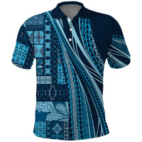 Pasifika Women's Day - Samoa Siapo Malu Tattoo Inspired Polo Shirt Navy Blue LT7 Navy Blue - Polynesian Pride