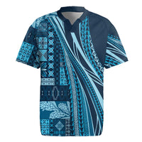 Pasifika Women's Day - Samoa Siapo Malu Tattoo Inspired Rugby Jersey Navy Blue LT7 Navy Blue - Polynesian Pride